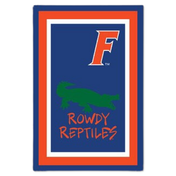 Florida Gators 12" x 18" Rowdy Reptiles Two Sided Garden Flag