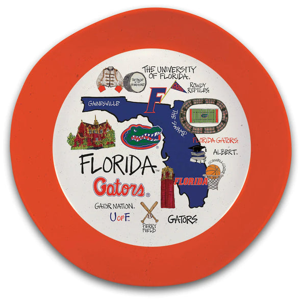 Florida Gators 13.5" University Highlights Heavyweight Melamine Bowl