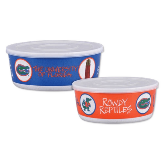 Florida Gators Heavyweight Melamine Bowl Set with Lids