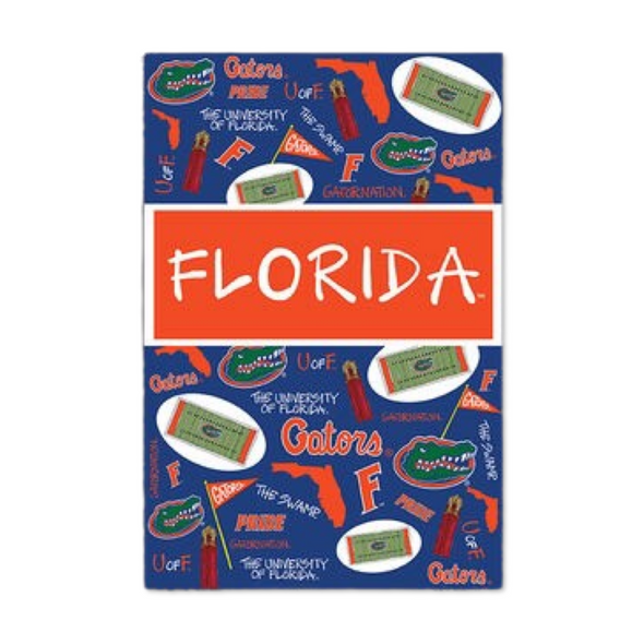 Florida Gators 12" x 18" Scatter Print Two Sided Garden Flag