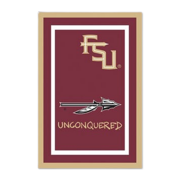 Florida State Seminoles 12" x 18" Unconquered Two Sided Garden Flag