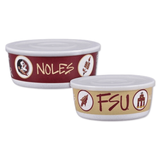 Florida State Seminoles Heavyweight Melamine Bowl Set with Lids