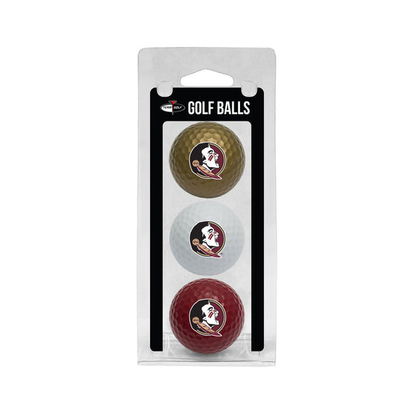 Florida State Seminoles Clamshell 3-Pack Golf Balls