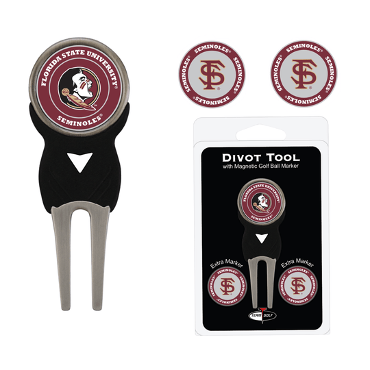 Florida State Seminoles Signature Divot Tool & Ball Markers Pack