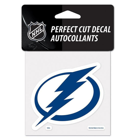 Tampa Bay Lightning 4" x 4" Primary Logo Perfect Cut Decal