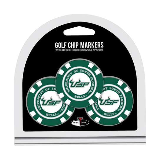 South Florida Bulls 3-Pack Golf Poker Chip Markers