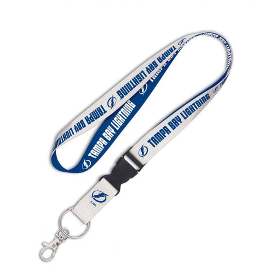 Tampa Bay Lightning 1" Wordmark Lanyard with Detachable Buckle