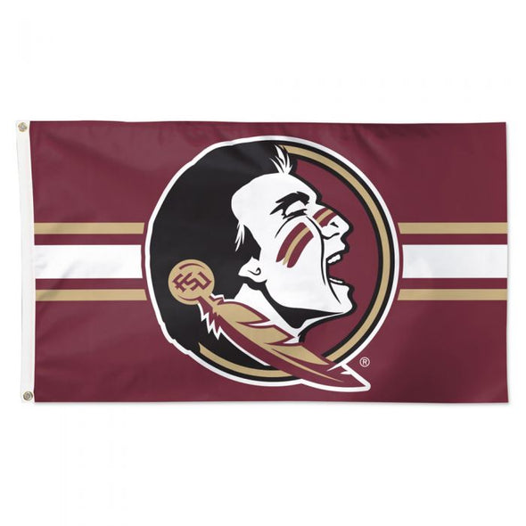 Florida State Seminoles Deluxe 3' x 5' Primary Logo Stripe Flag
