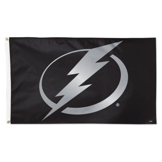 Tampa Bay Lightning Deluxe 3' x 5' Primary Logo Silver Flag
