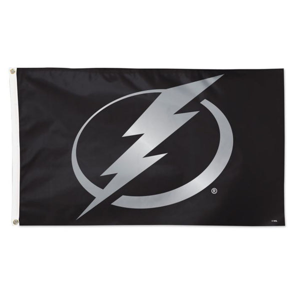 Tampa Bay Lightning Deluxe 3' x 5' Primary Logo Silver Flag