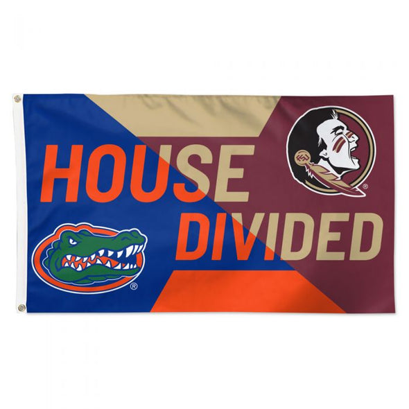 Florida Gators / Florida State Seminoles Housed Divided 3' x 5' Deluxe Flag