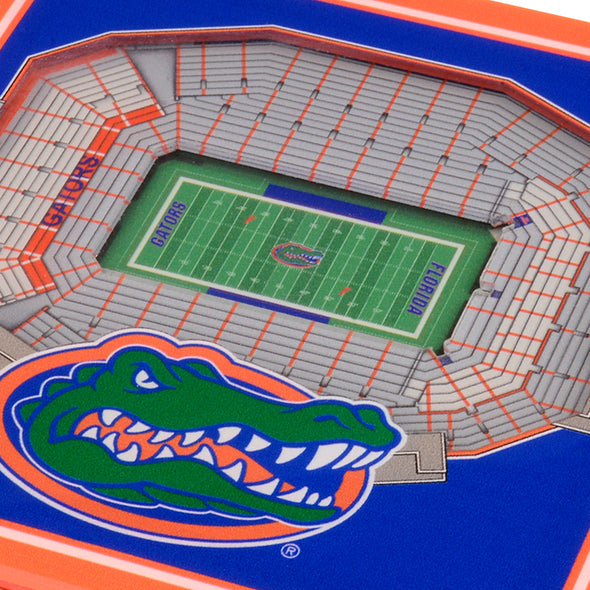 Florida Gators 3D Stadium View Coasters - Set of 2