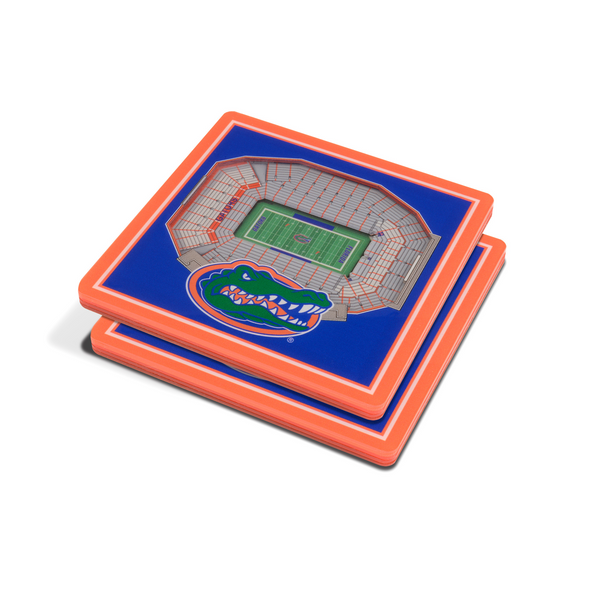 Florida Gators 3D Stadium View Coasters - Set of 2