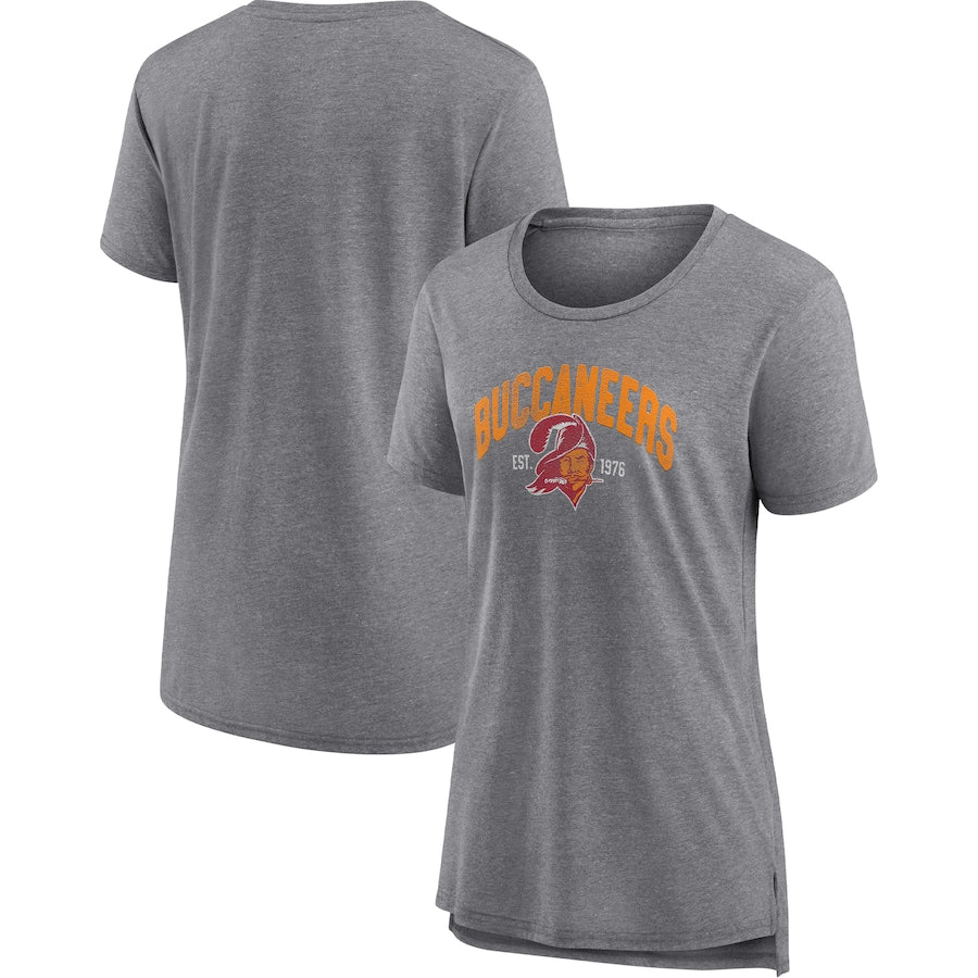 Tampa Bay Buccaneers Women's Retro Jump Distribution Triblend Crew