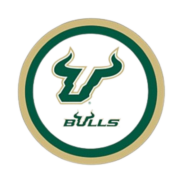 South Florida Bulls 9" Lunch Plates (10 Count)