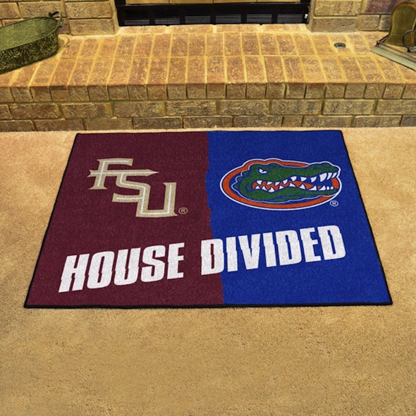 Florida Gators / Florida State Seminoles 34" x 42" House Divided Floor Mat