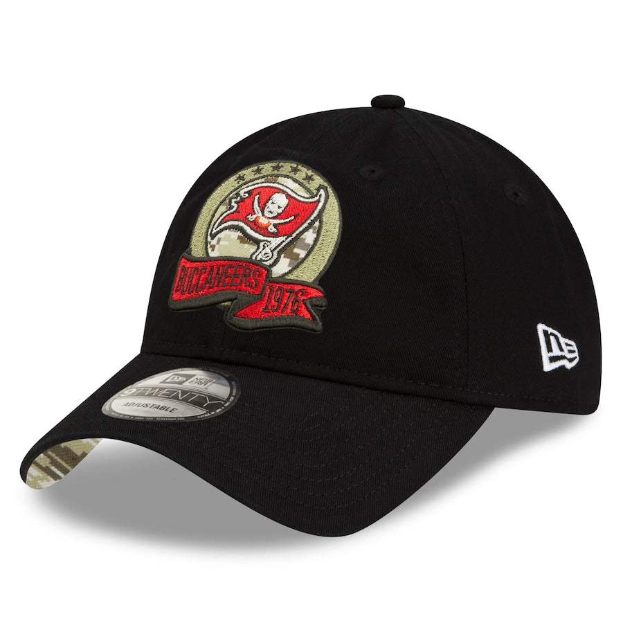 Tampa Bay Buccaneers New Era 2022 Salute To Service 9FORTY Snapback Trucker  Hat - Black/Camo