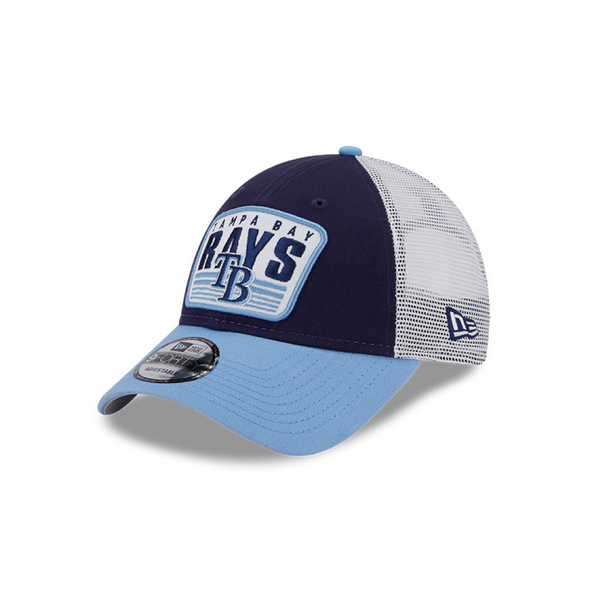 Tampa Bay Rays 2 Tone Patch 9Forty Trucker Snapback Hat