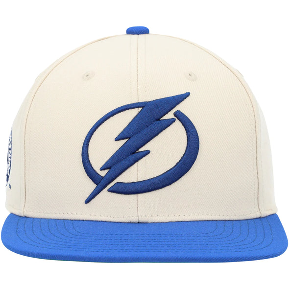 Tampa Bay Lightning Vintage Cream Snapback Hat