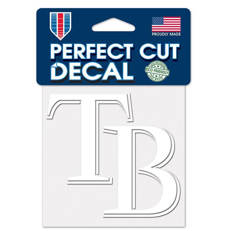 Tampa Bay Rays 4 x 4 TB Logo Perfect Cut Decal – Heads and Tails