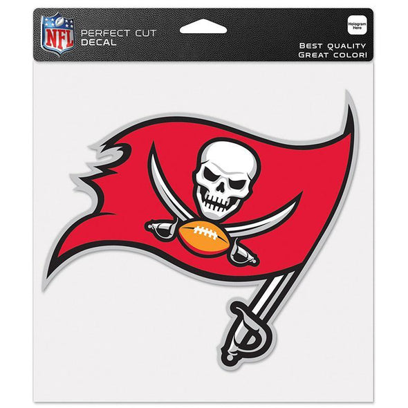 Tampa Bay Buccaneers 8" x 8" Primary Logo Perfect Cut Decal
