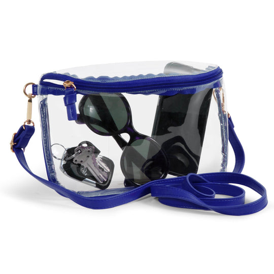 Lexi Clear Sling Belt Bag with Team Color Trim