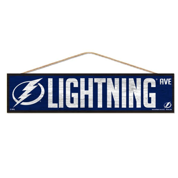 Tampa Bay Lightning 4" x 17" Wood Sign with Rope