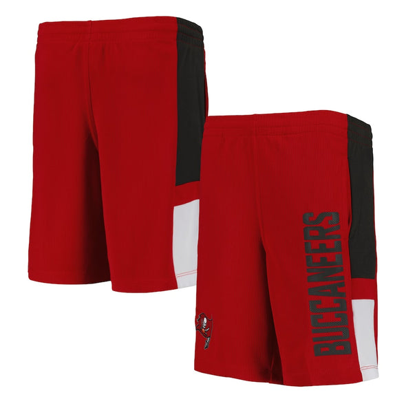 Tampa Bay Buccaneers Youth Lateral Mesh Performance Shorts