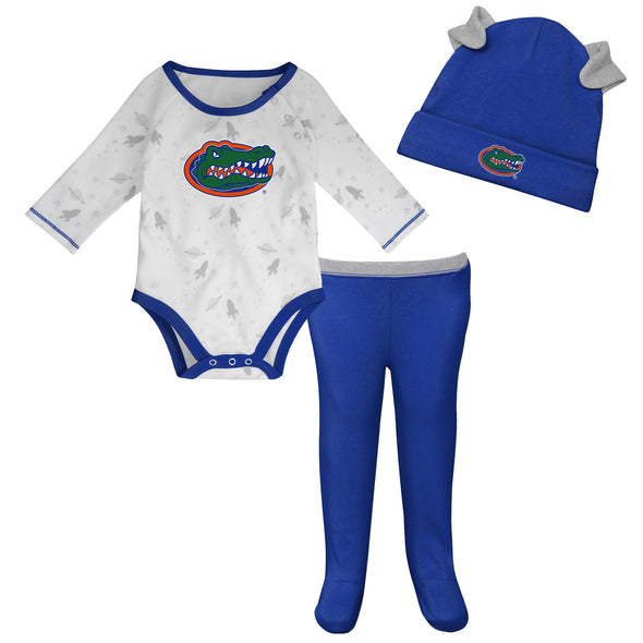 Florida Gators Newborn Dream Team Creeper, Pant & Hat Set