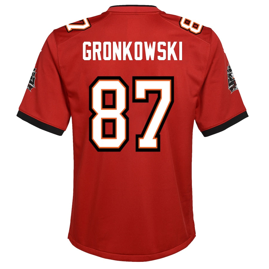 Rob Gronkowski Tampa Bay Buccaneers Nike Super Bowl LV Champions Name &  Number T-Shirt - Red