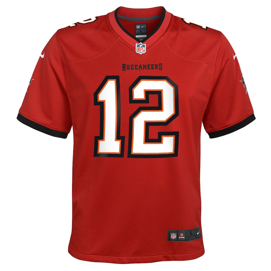 Tampa Bay Buccaneers Tom Brady Nike Kids Home Game Jersey – Heads