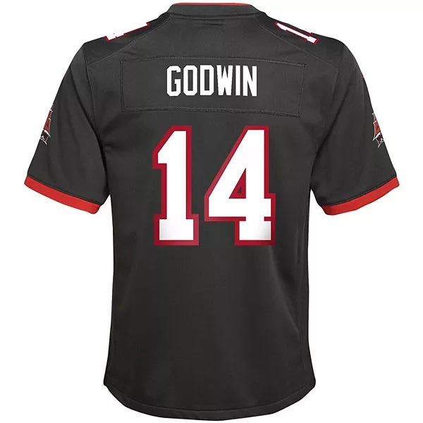 Youth Tampa Bay Buccaneers Chris Godwin Nike Pewter Alternate Game Jersey