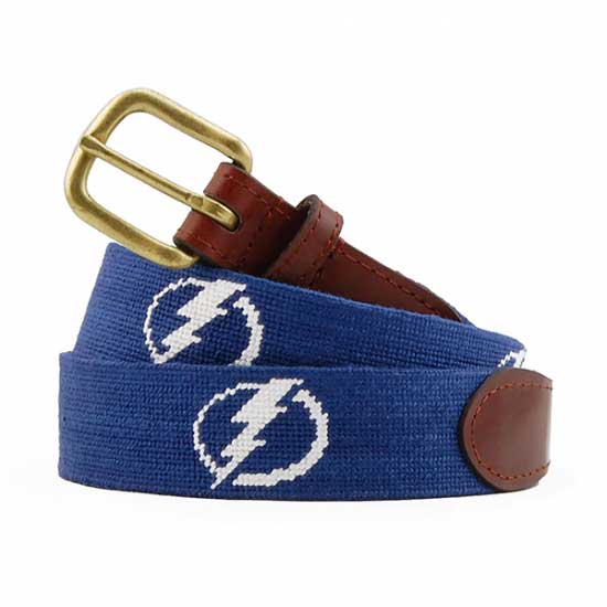 Tampa Bay Lightning Needlepoint Belt