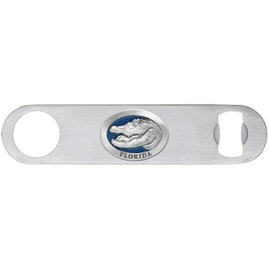 Florida Gators Pewter Emblem Stainless Steel Bottle Opener