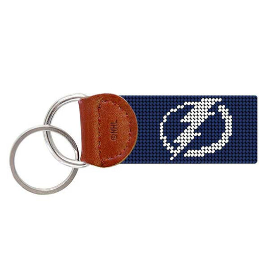 Tampa Bay Lightning Needlepoint Key Fob