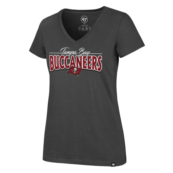 Tampa Bay Buccaneers Women's Glimmer On Ultra Rival V-Neck Tee