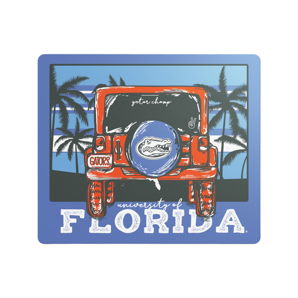Florida Gators Jeep Adventure Mountain Mini Sticker