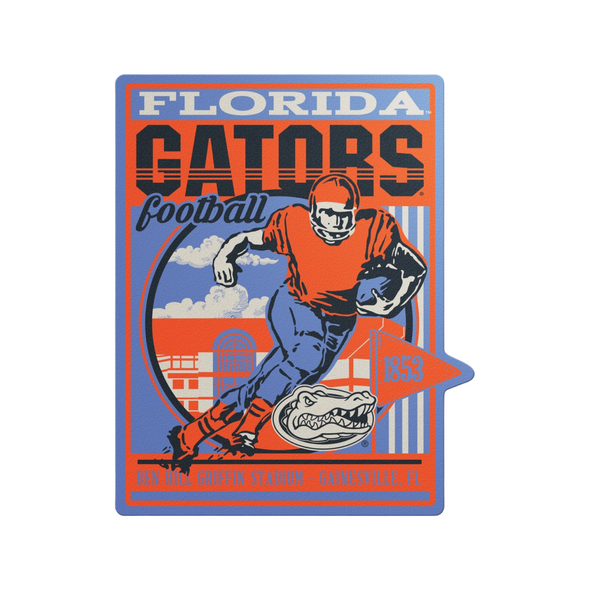 Florida Gators Retro Poster Stadium Mini Sticker