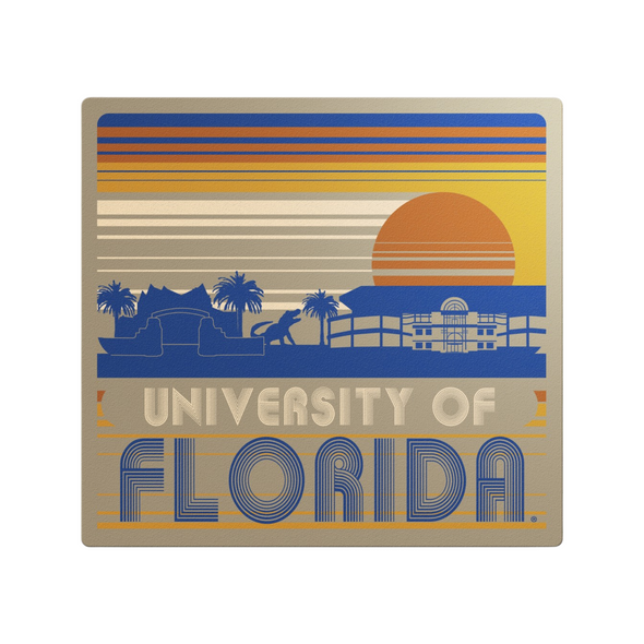 Florida Gators Vintage Stripes Campus Sticker