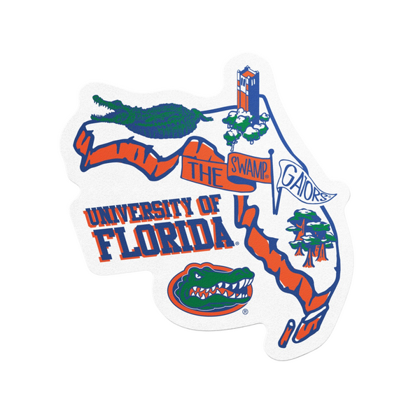 Florida Gators State Block Sticker