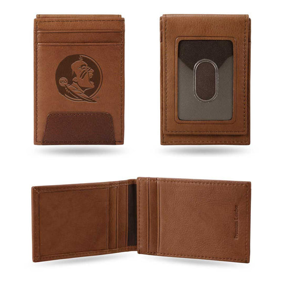 Florida State Seminoles Premium Leather Front Pocket Wallet