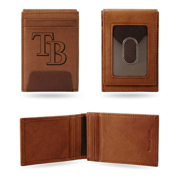 Tampa Bay Rays Premium Leather Front Pocket Wallet