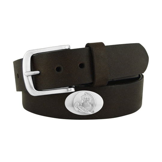 Florida State Seminoles Brown Pull UP Leather Belt