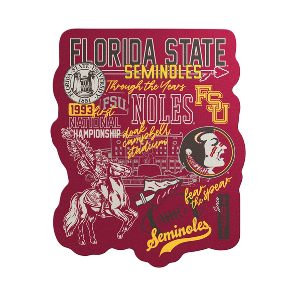 Florida State Seminoles Through The Years Sticker