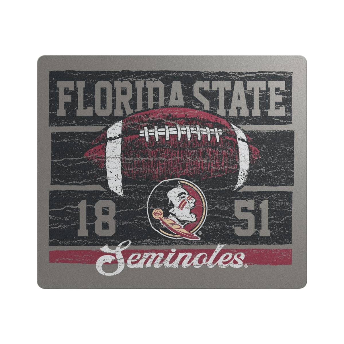 Fsu Sticker James Florida State Seminoles Weathered Football Sticker – Heads and Tails