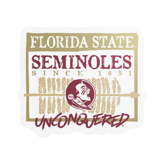 Florida State Seminoles Arrowhead Stamp Mini Sticker