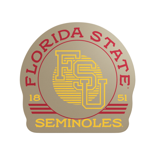 Florida State Seminoles Circle Arch Mascot Mini Sticker
