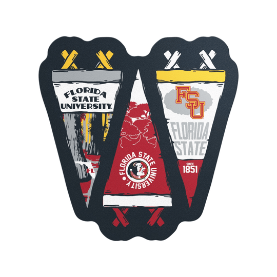 Florida State Seminoles Vertical Pennant Flag Mini Sticker