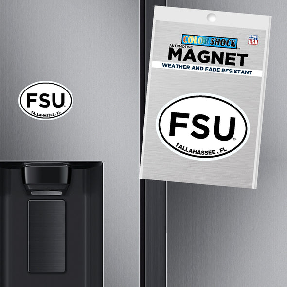 Florida State Seminoles Euro Style 'FSU' Oval Mini Magnet