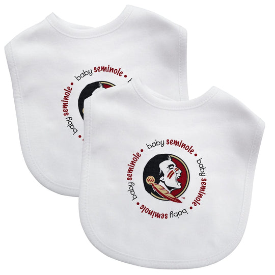 Florida State Seminoles 2-Pack Baby Bibs - White